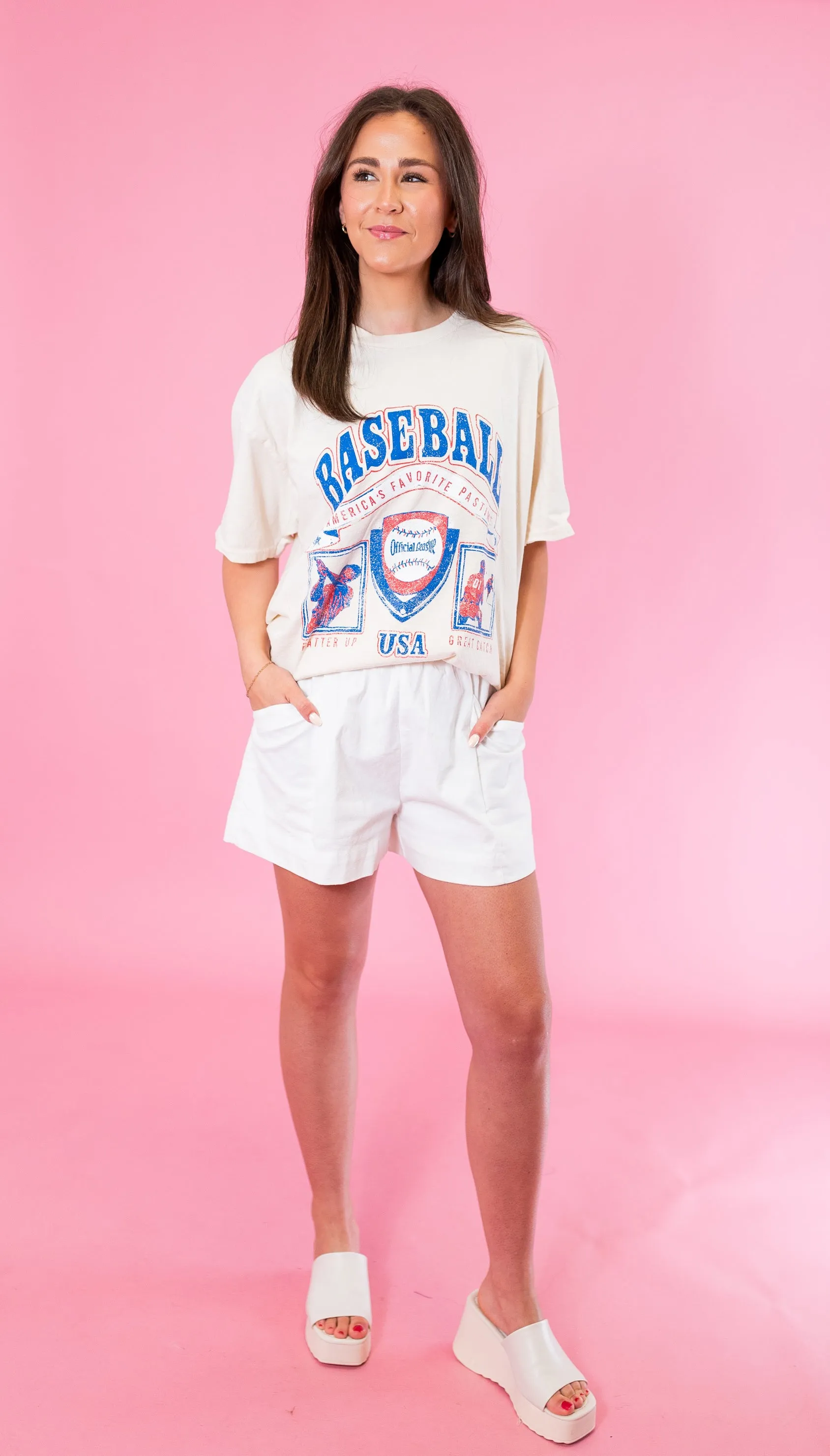 Baseball Patch Thrifted Graphic Tee