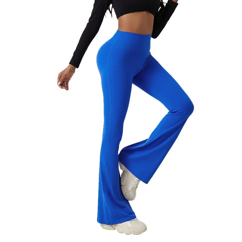 Black High Rise Flared Yoga Pants