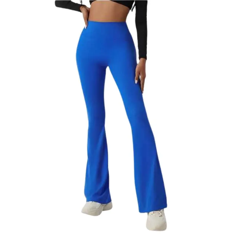 Black High Rise Flared Yoga Pants