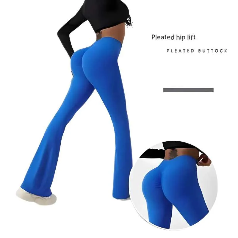 Black High Rise Flared Yoga Pants