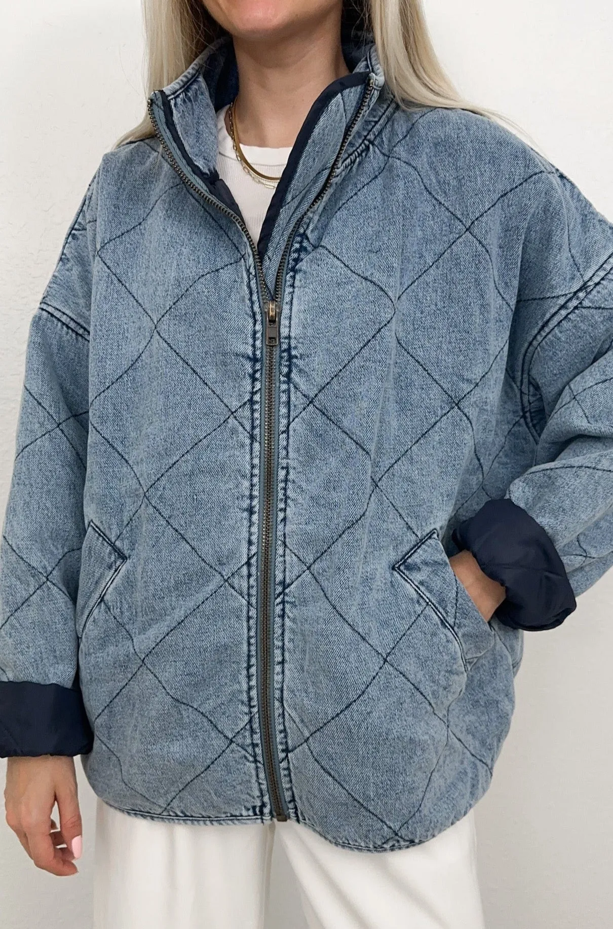 Boardwalk Quilted Denim Jacket