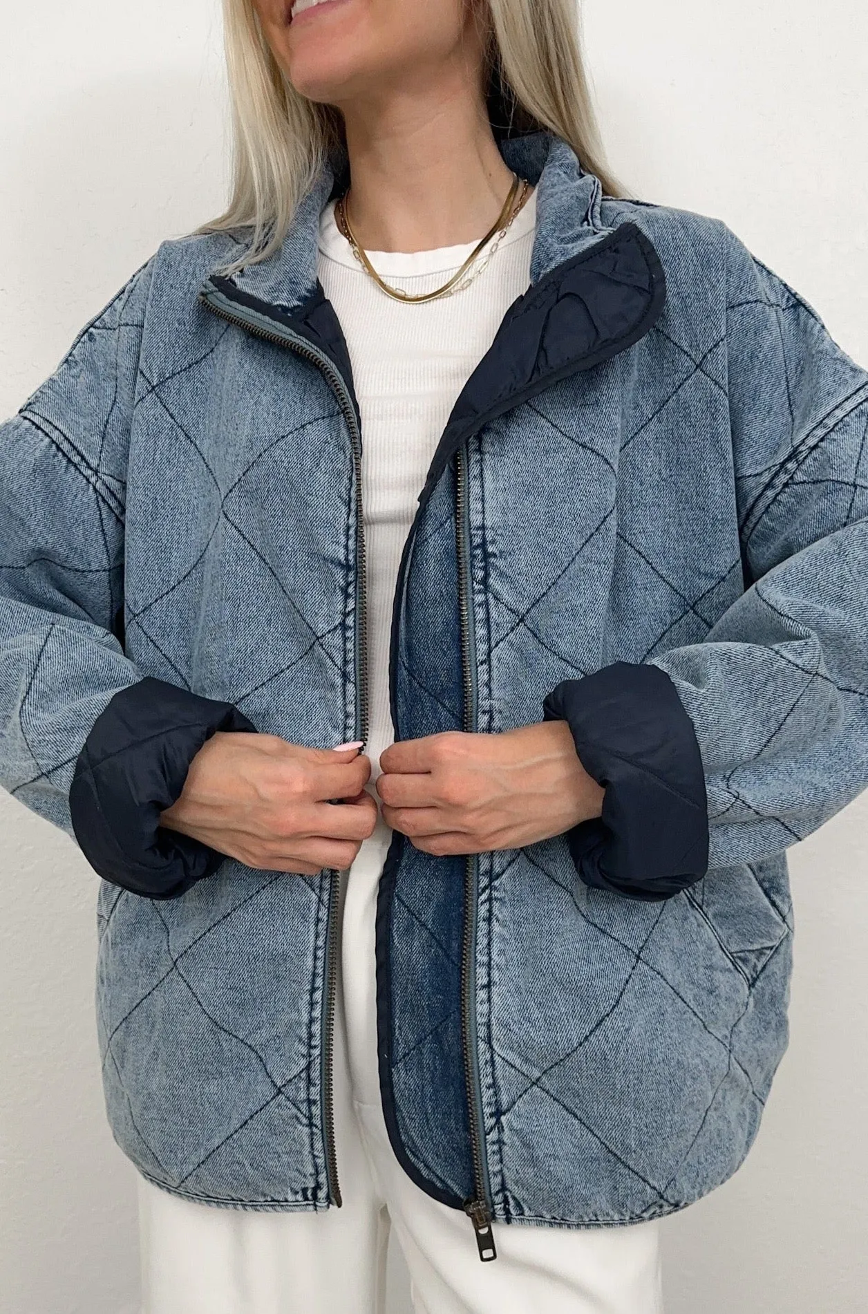 Boardwalk Quilted Denim Jacket