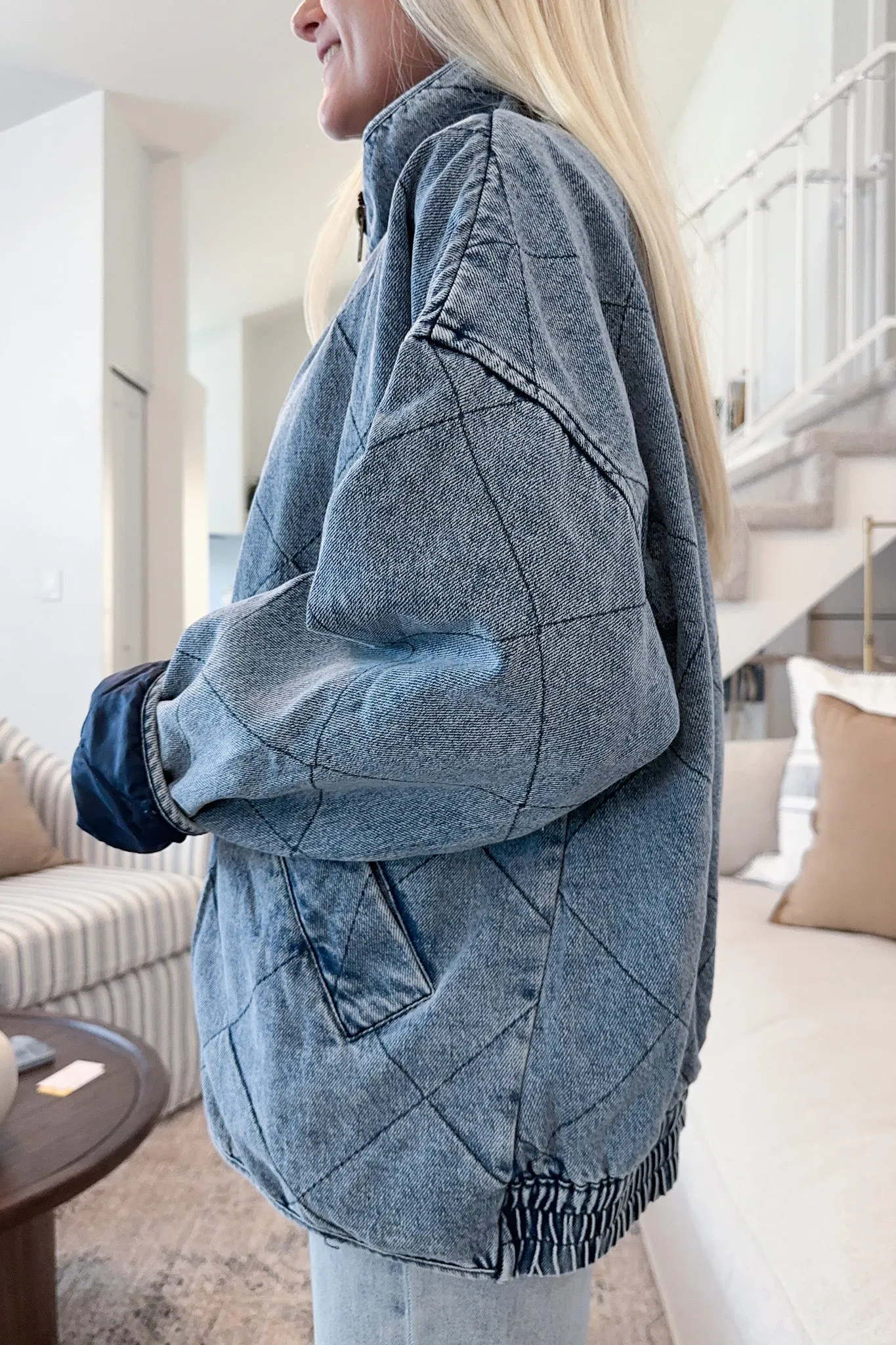 Boardwalk Quilted Denim Jacket
