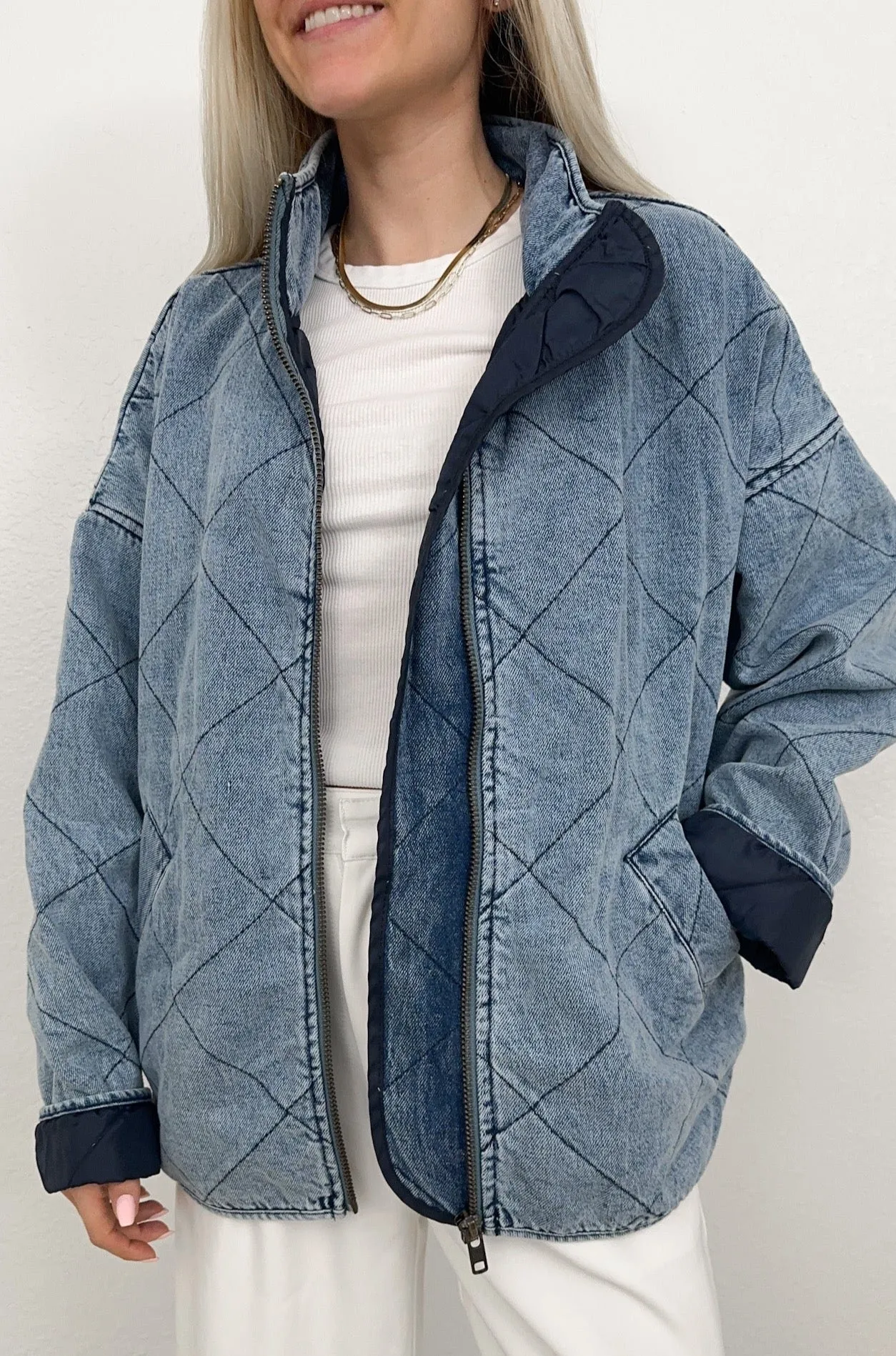 Boardwalk Quilted Denim Jacket