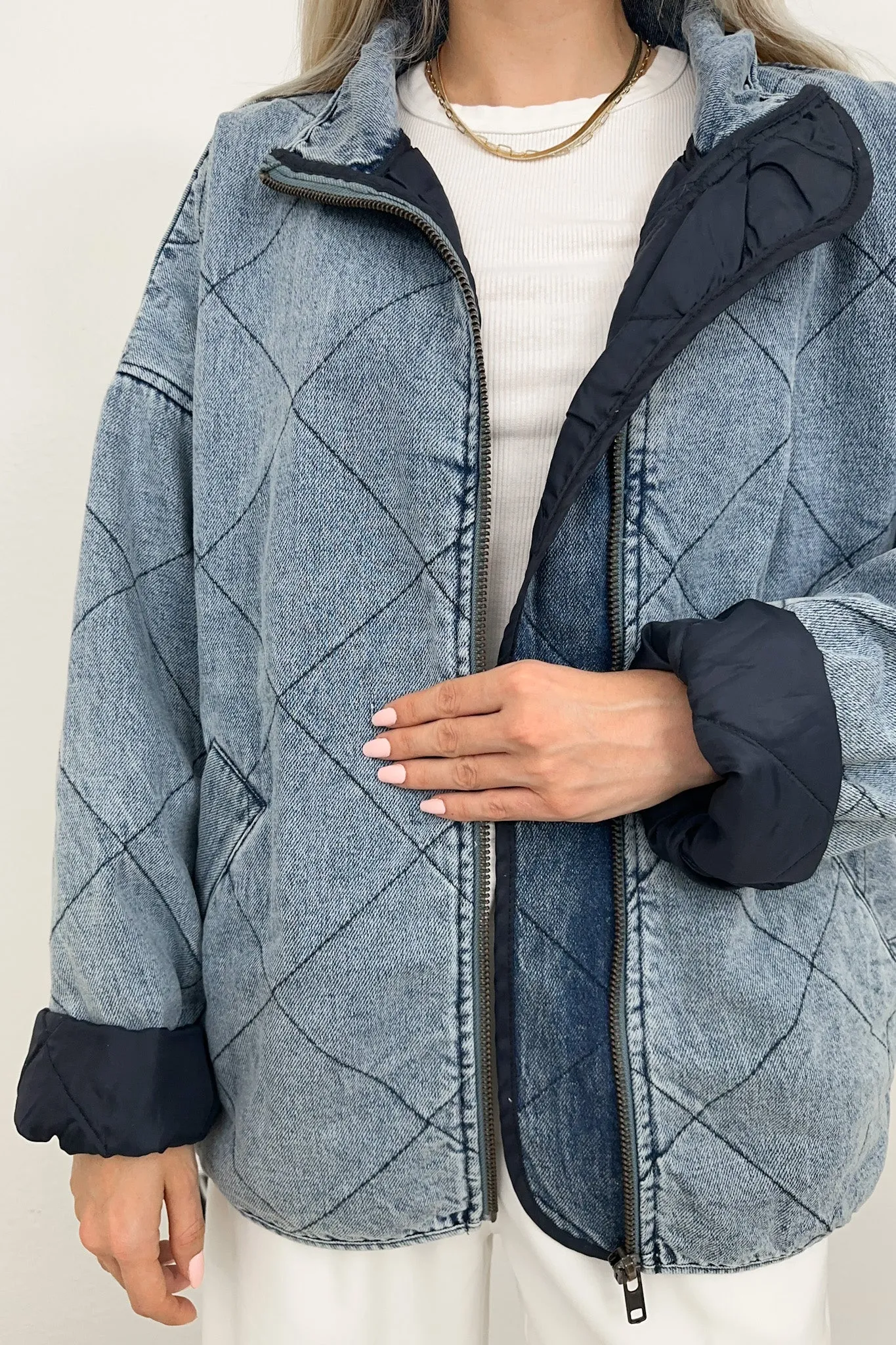 Boardwalk Quilted Denim Jacket