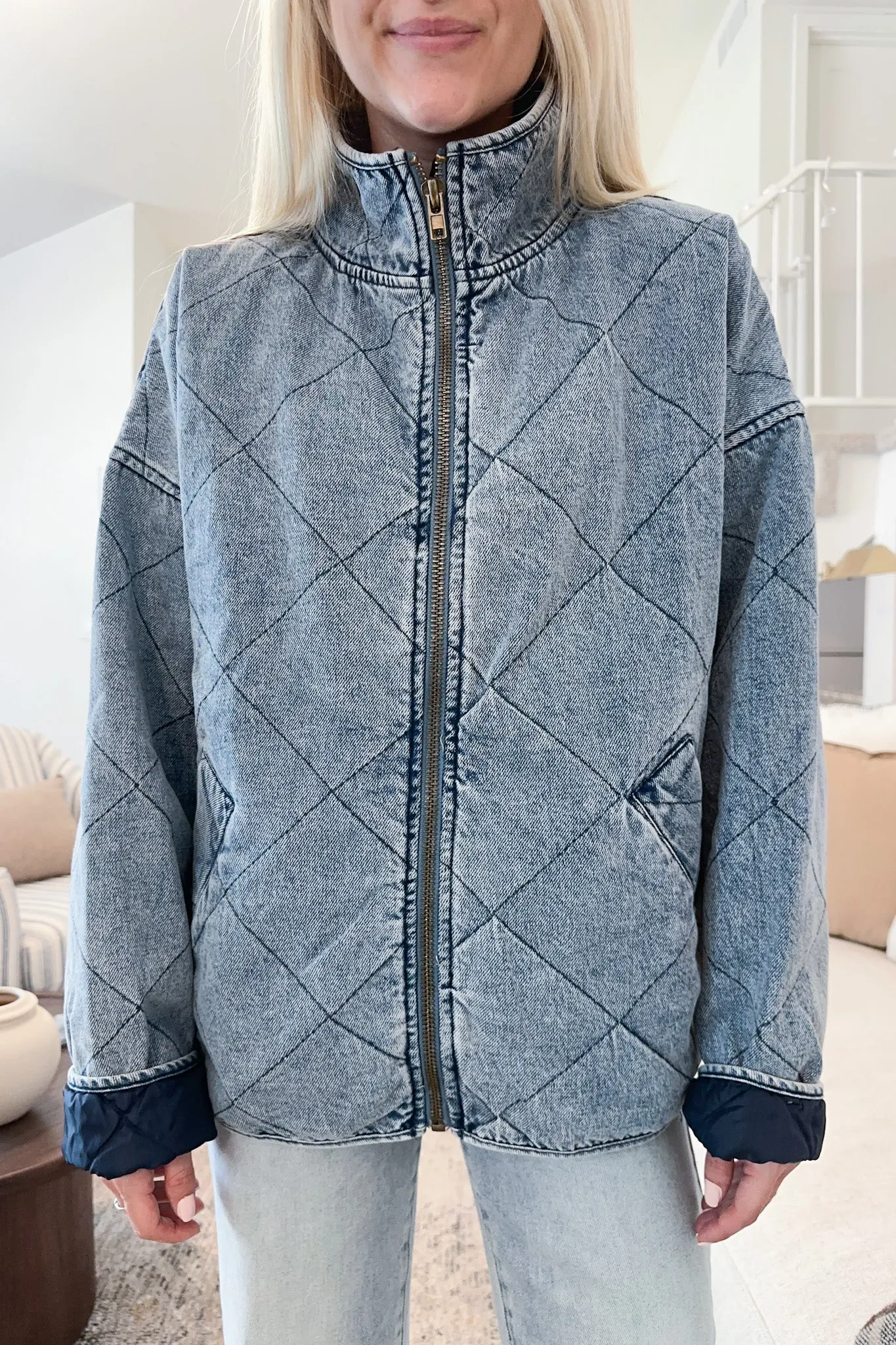 Boardwalk Quilted Denim Jacket