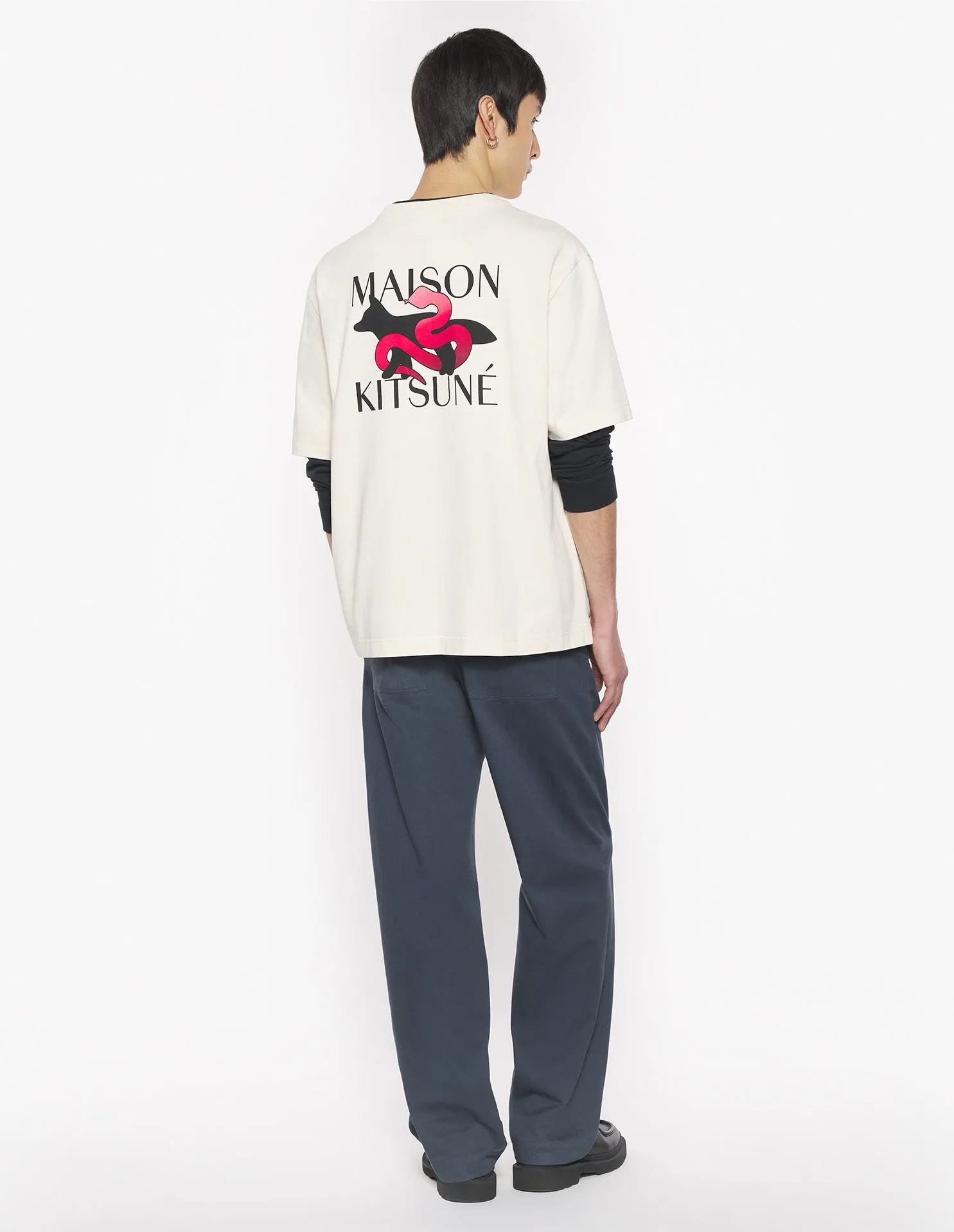 CNY PROFILE FOX SNAKE OVERSIZED TEE-SHIRT