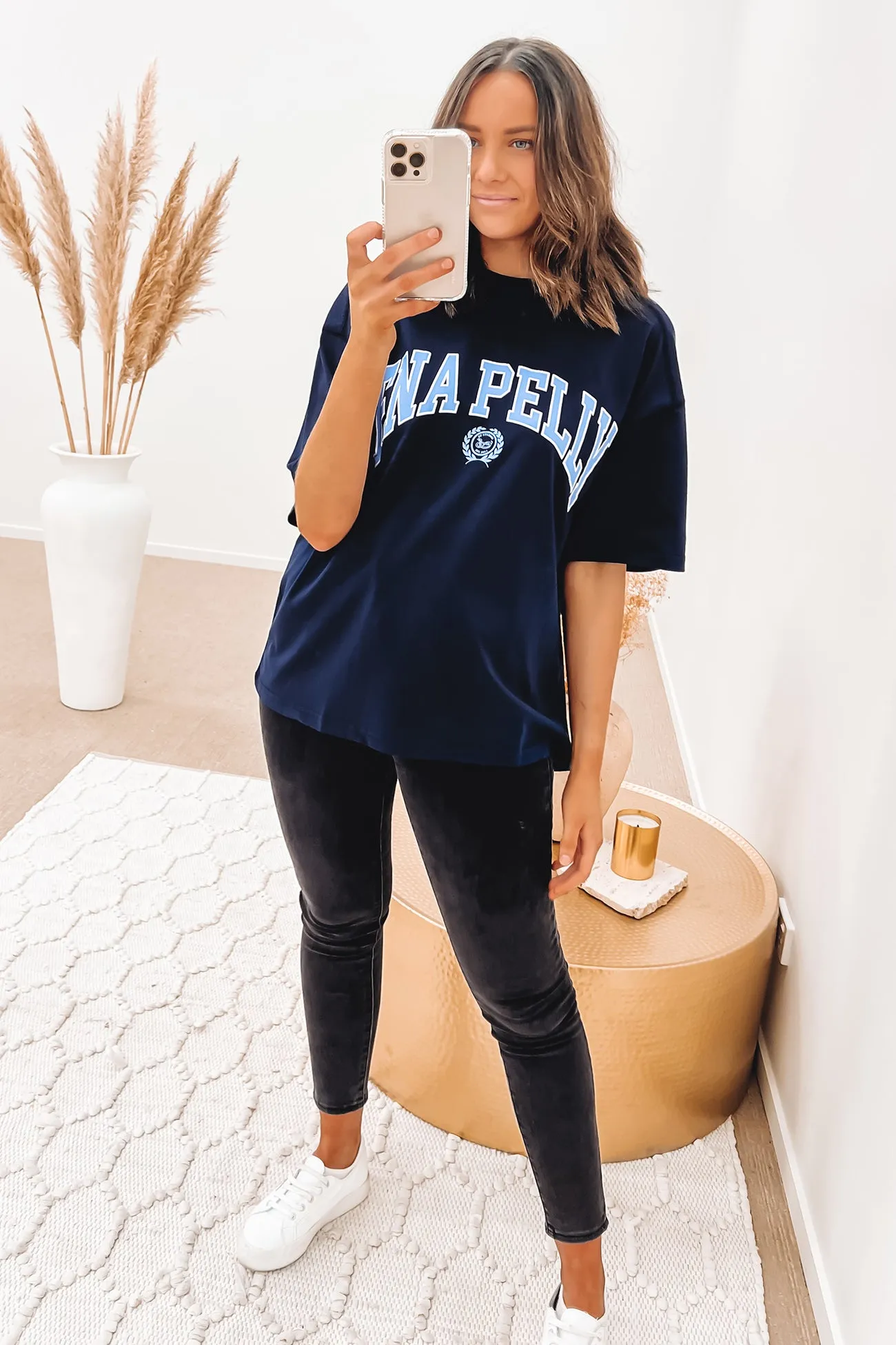 Collegiate Logo Tee Navy
