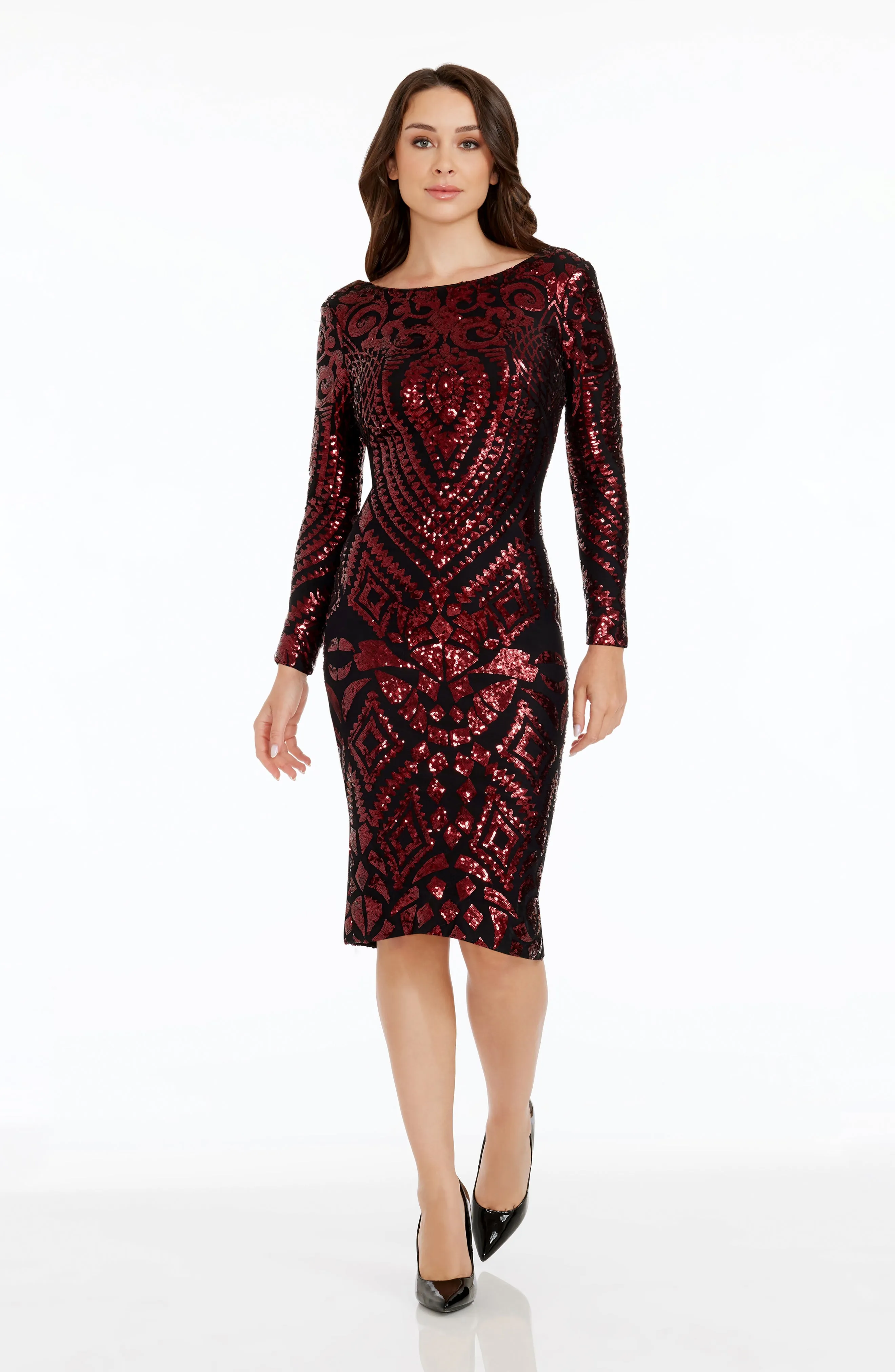 Emery Baroque Sequin Dress