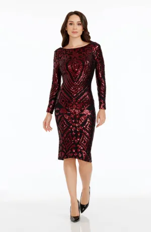 Emery Baroque Sequin Dress