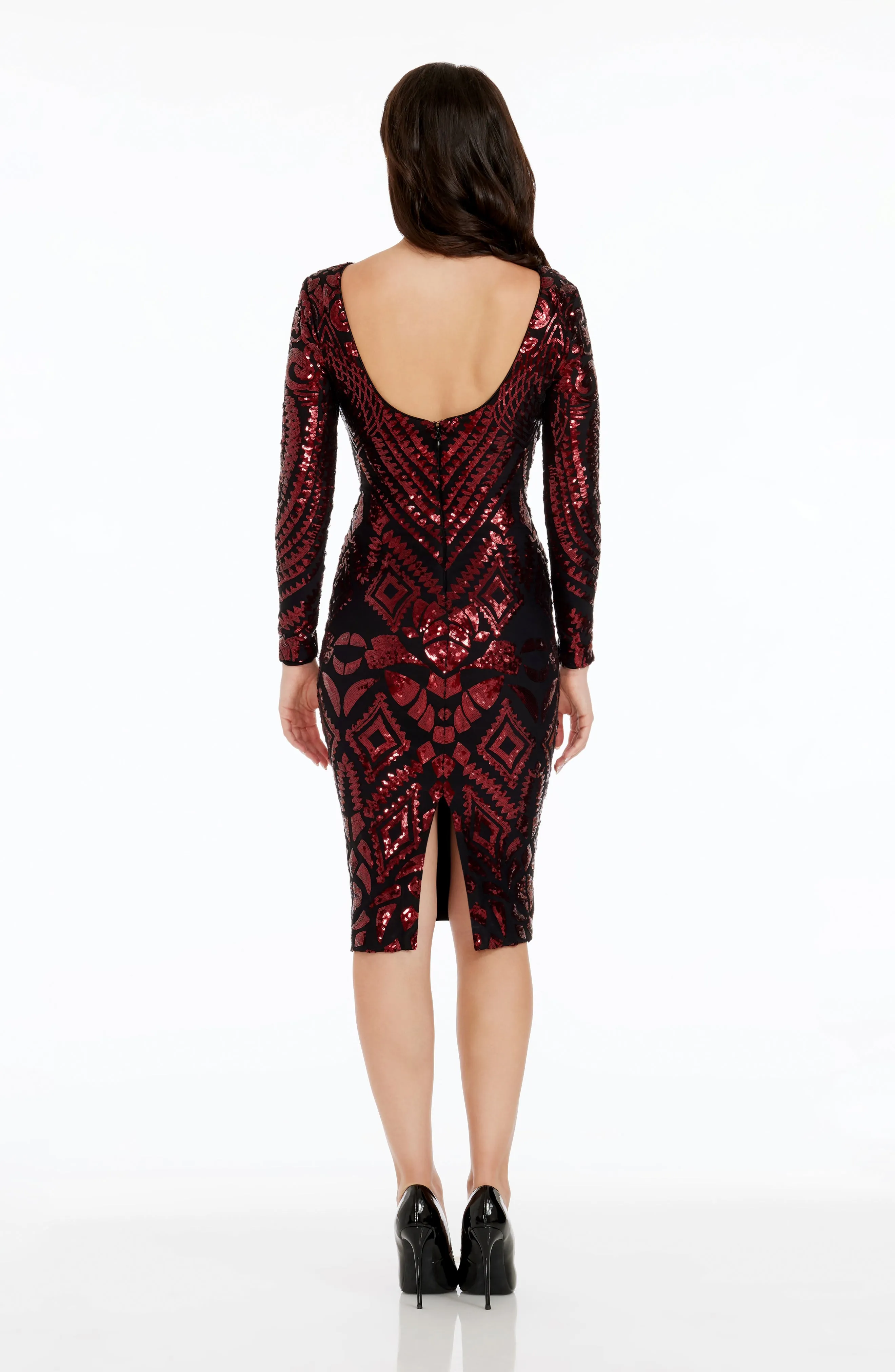 Emery Baroque Sequin Dress