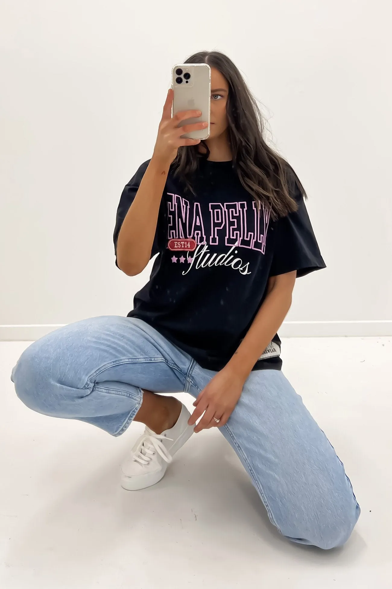 EP Mix Oversized Tee Washed Black