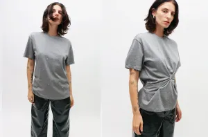 Grey Cotton Click T-Shirt