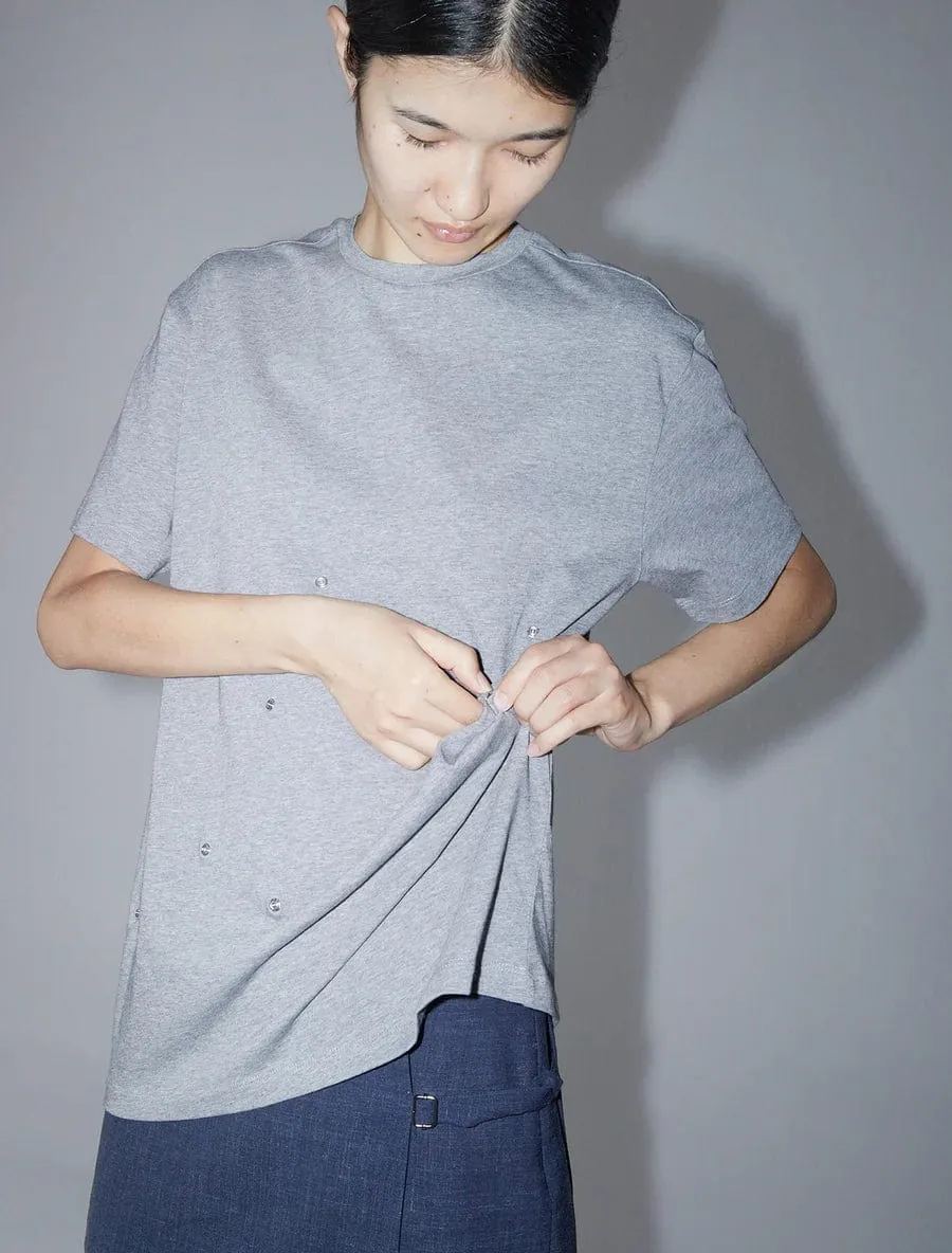 Grey Cotton Click T-Shirt