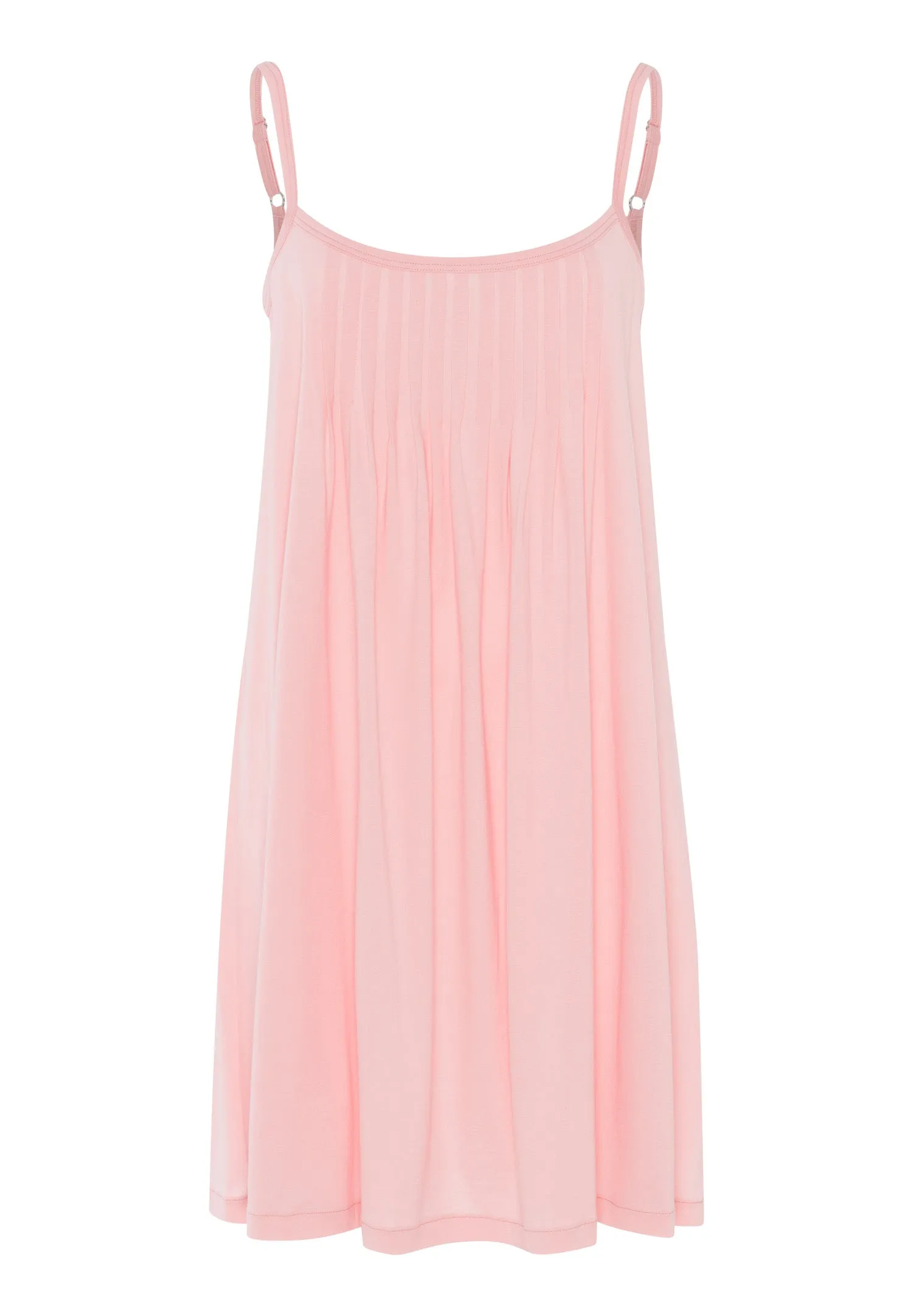 Juliet Pleated Cotton Babydoll | Coral Pink 77747-2349