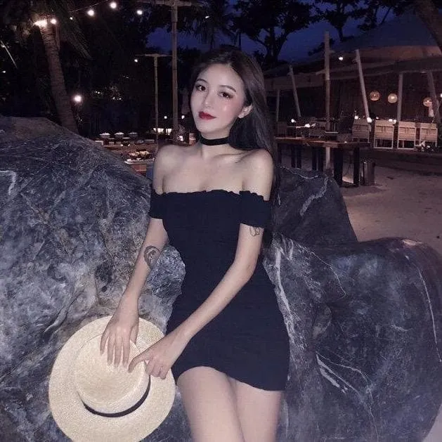Off-The-Shoulder Mini Dress With Ruffles