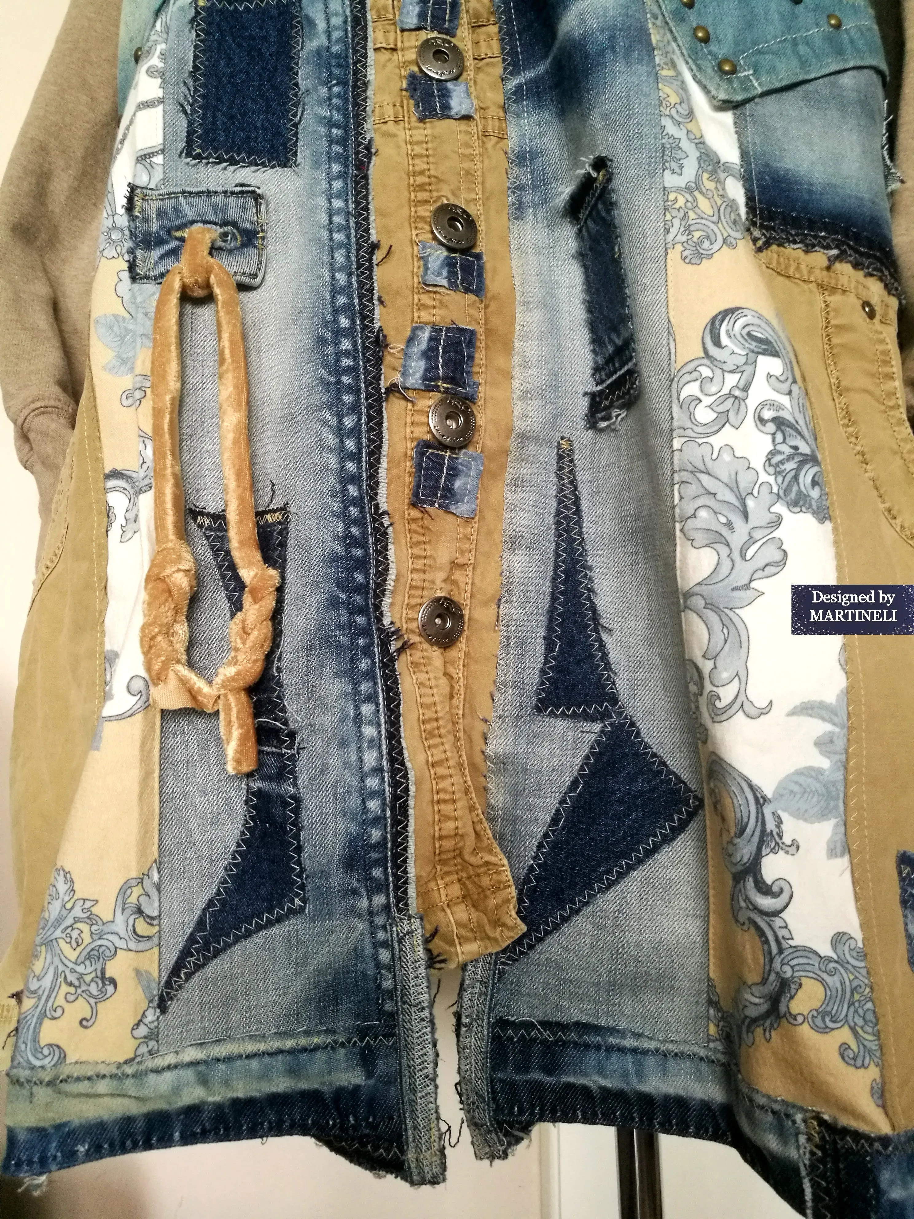 Plus Size Hooded Denim Jacket 3XL Loose Boho Hoodie Jacket