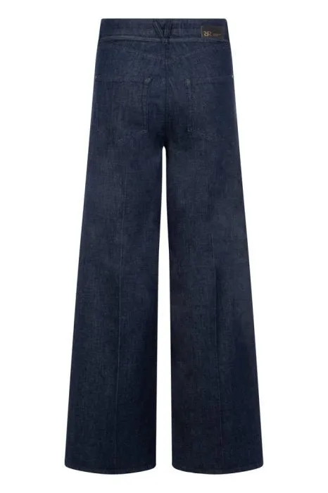 Raffaello Rossi Sventy Belt Fluid Denim Wide Leg Jean