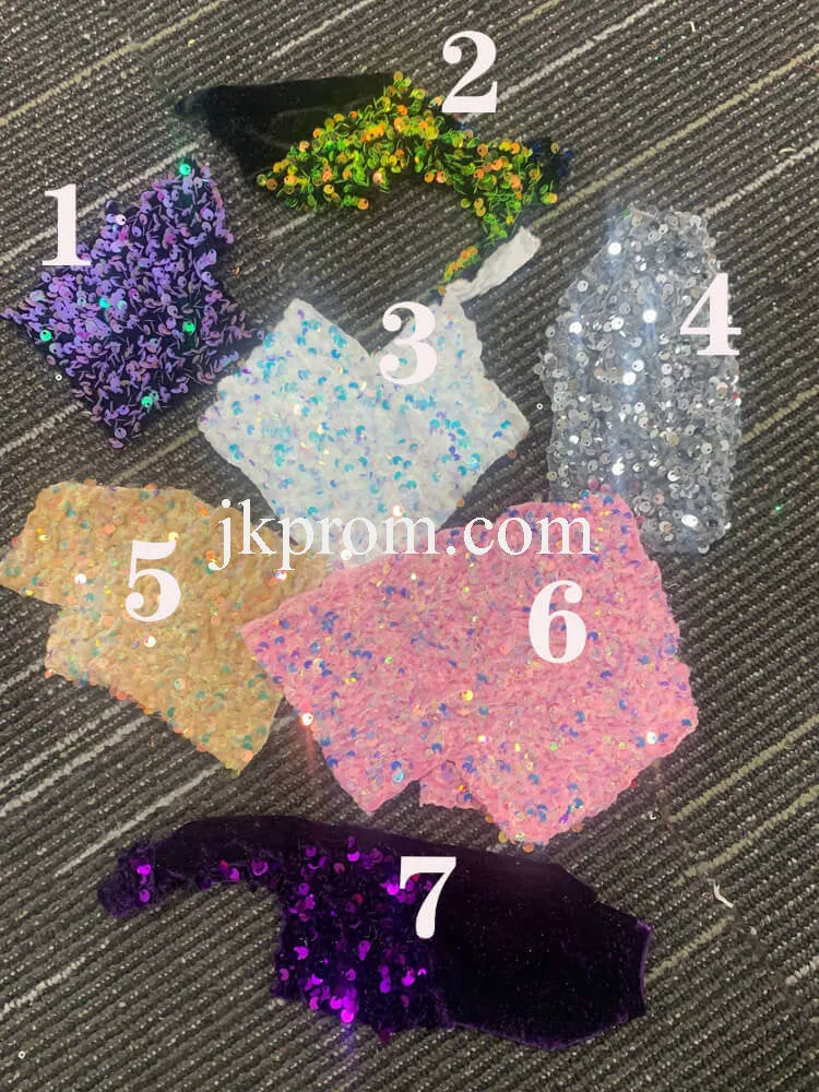 Royal Blue Sequin Hoco Dresses,Short Sleeves Bodycon Cocktail Party Gown Club Night Dress