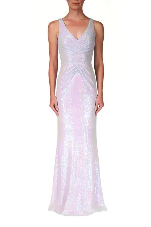 Sparkling Mermaid Sequin Gown - Blue