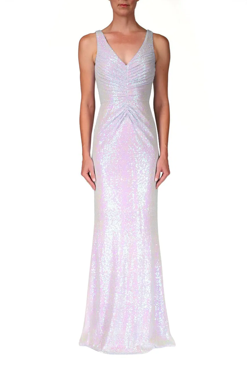 Sparkling Mermaid Sequin Gown - Blue