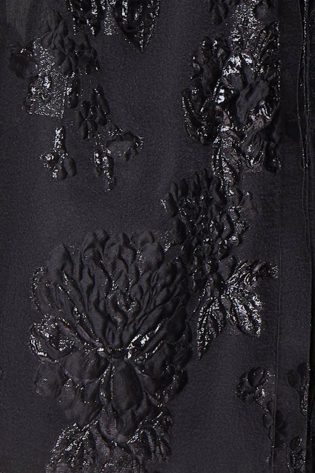 Taffeta Shirt Dress with Organza Jacquard Skirt