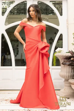 Terani Couture - 242M3335 - Off-Shoulder Gown with Draped Bow Detail