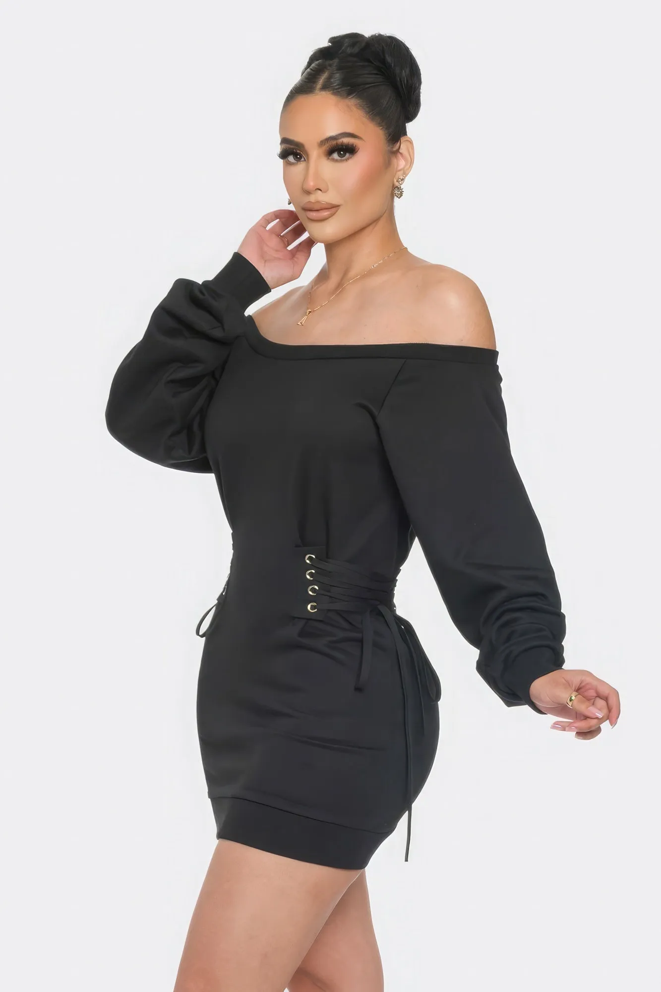 TIE ME UP | Off the Shoulder Dress