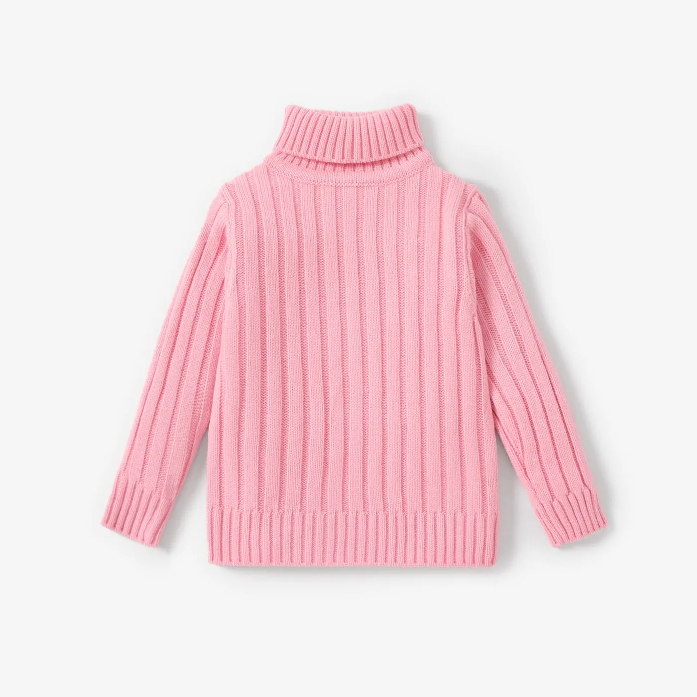 Toddler Girl/Boy Turtleneck Ribbed Knit Sweater