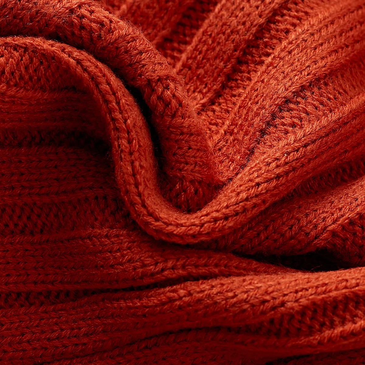 Toddler Girl/Boy Turtleneck Ribbed Knit Sweater