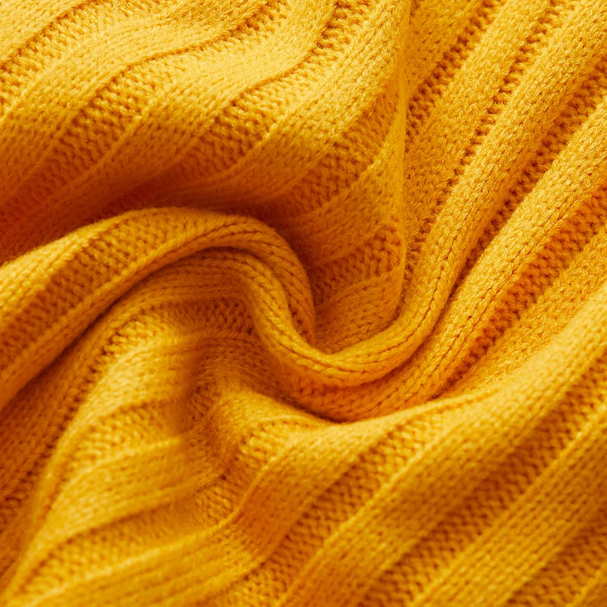 Toddler Girl/Boy Turtleneck Ribbed Knit Sweater