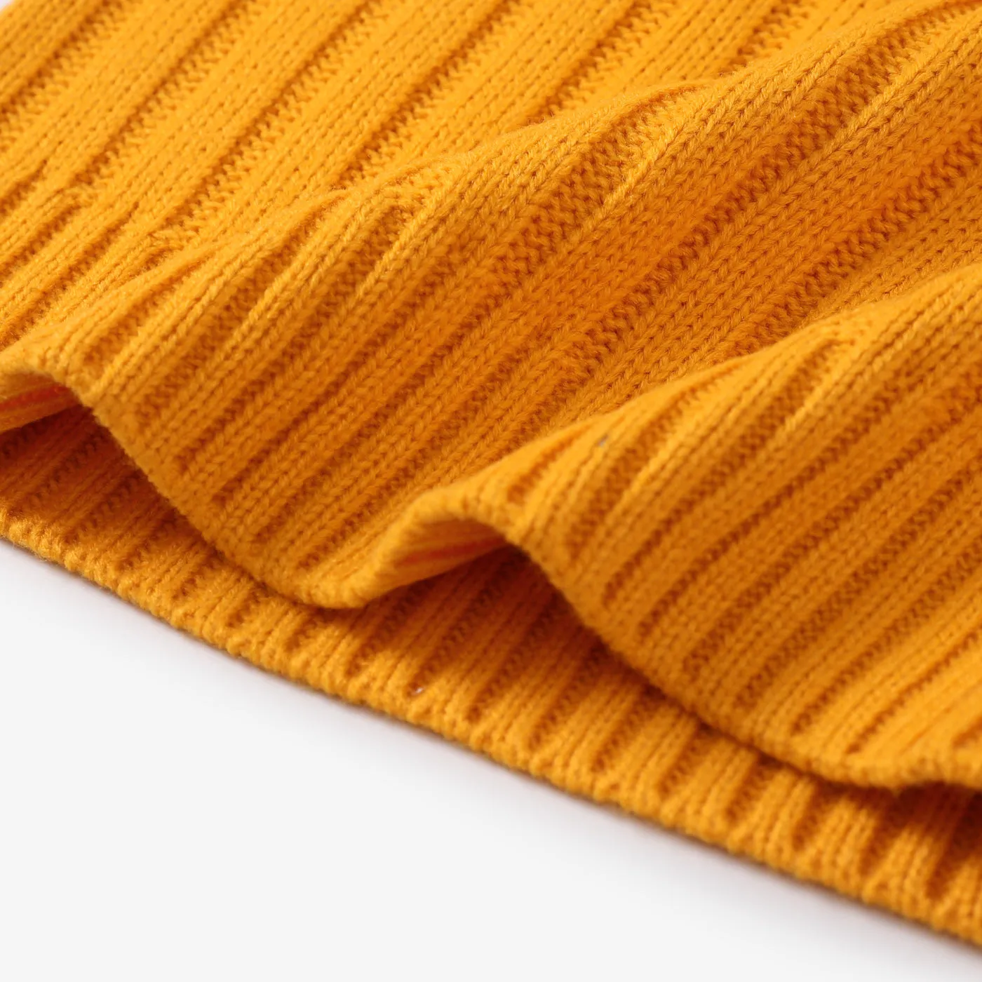 Toddler Girl/Boy Turtleneck Ribbed Knit Sweater