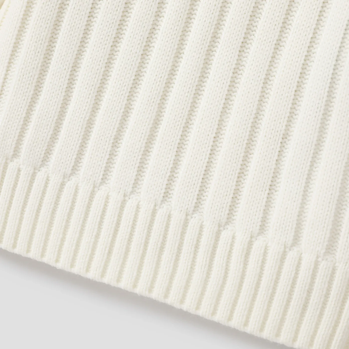 Toddler Girl/Boy Turtleneck Ribbed Knit Sweater