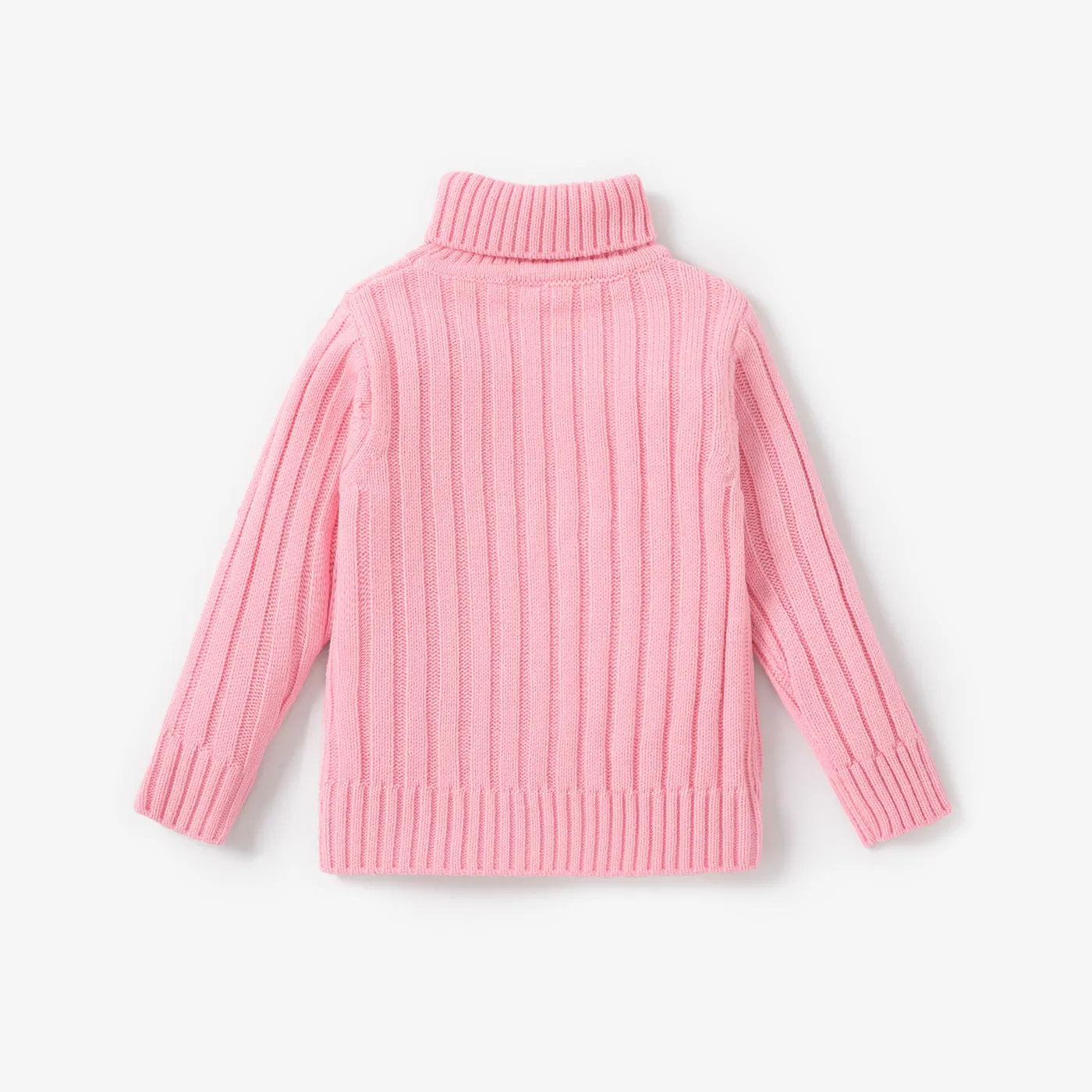 Toddler Girl/Boy Turtleneck Ribbed Knit Sweater