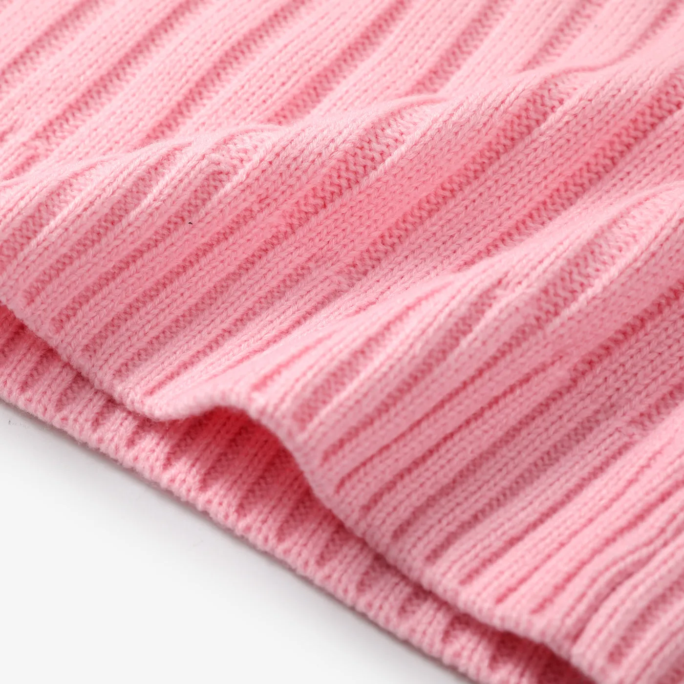 Toddler Girl/Boy Turtleneck Ribbed Knit Sweater