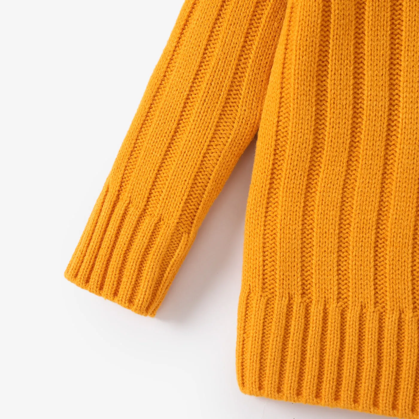 Toddler Girl/Boy Turtleneck Ribbed Knit Sweater
