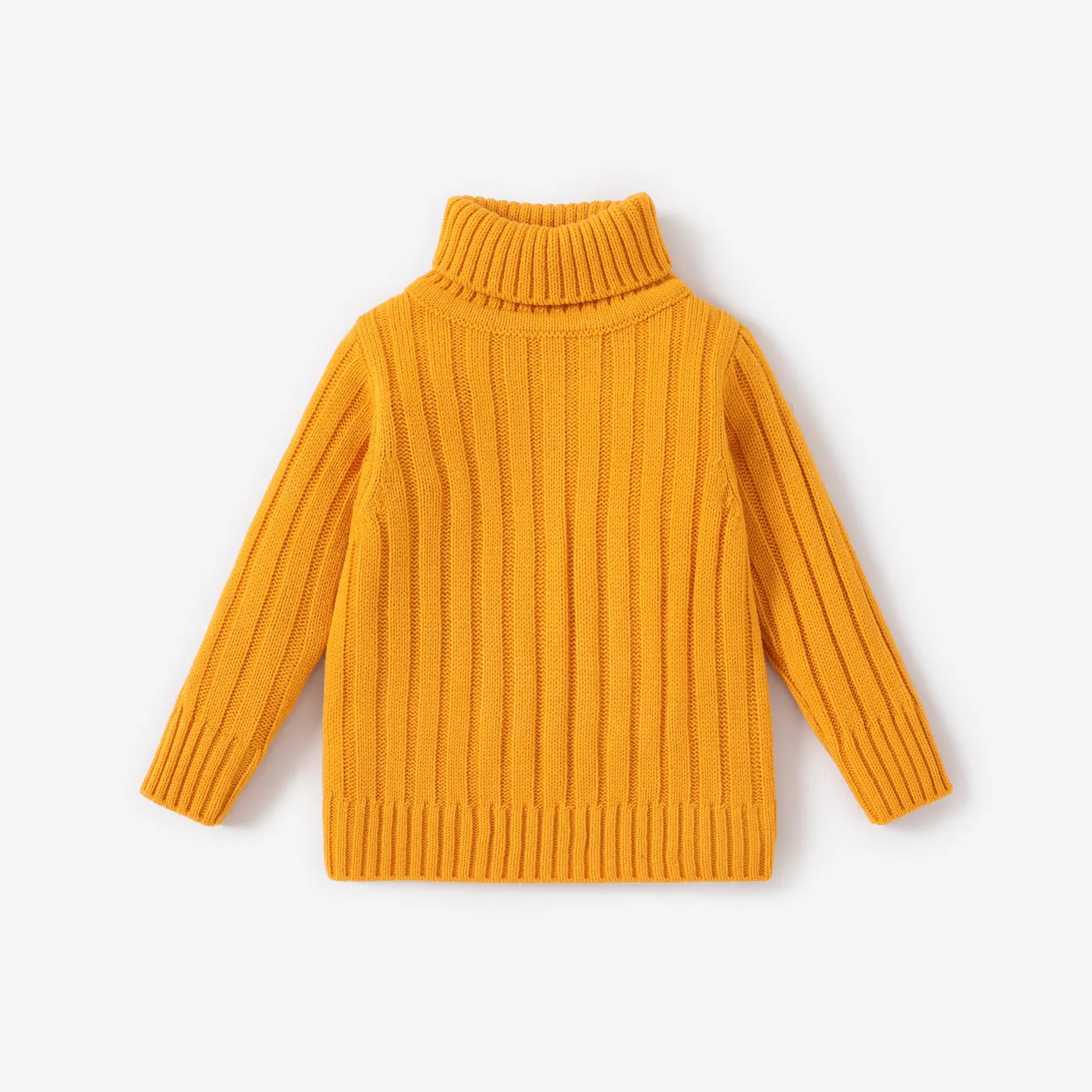 Toddler Girl/Boy Turtleneck Ribbed Knit Sweater