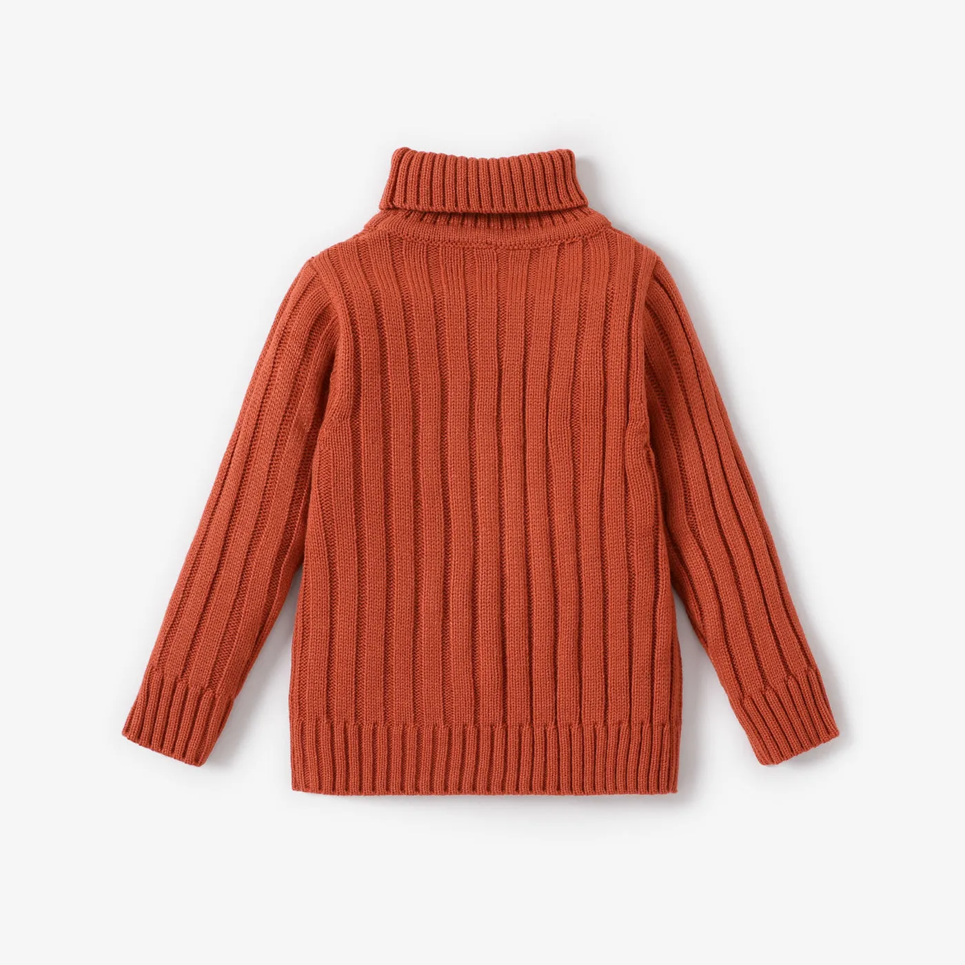 Toddler Girl/Boy Turtleneck Ribbed Knit Sweater