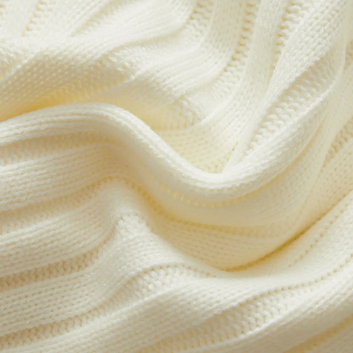 Toddler Girl/Boy Turtleneck Ribbed Knit Sweater
