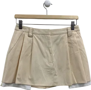 Topshop Cream Pleated Skirt UK 8
