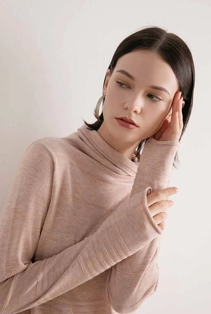 Turtleneck Long Sleeved Sweater Maxi Dress