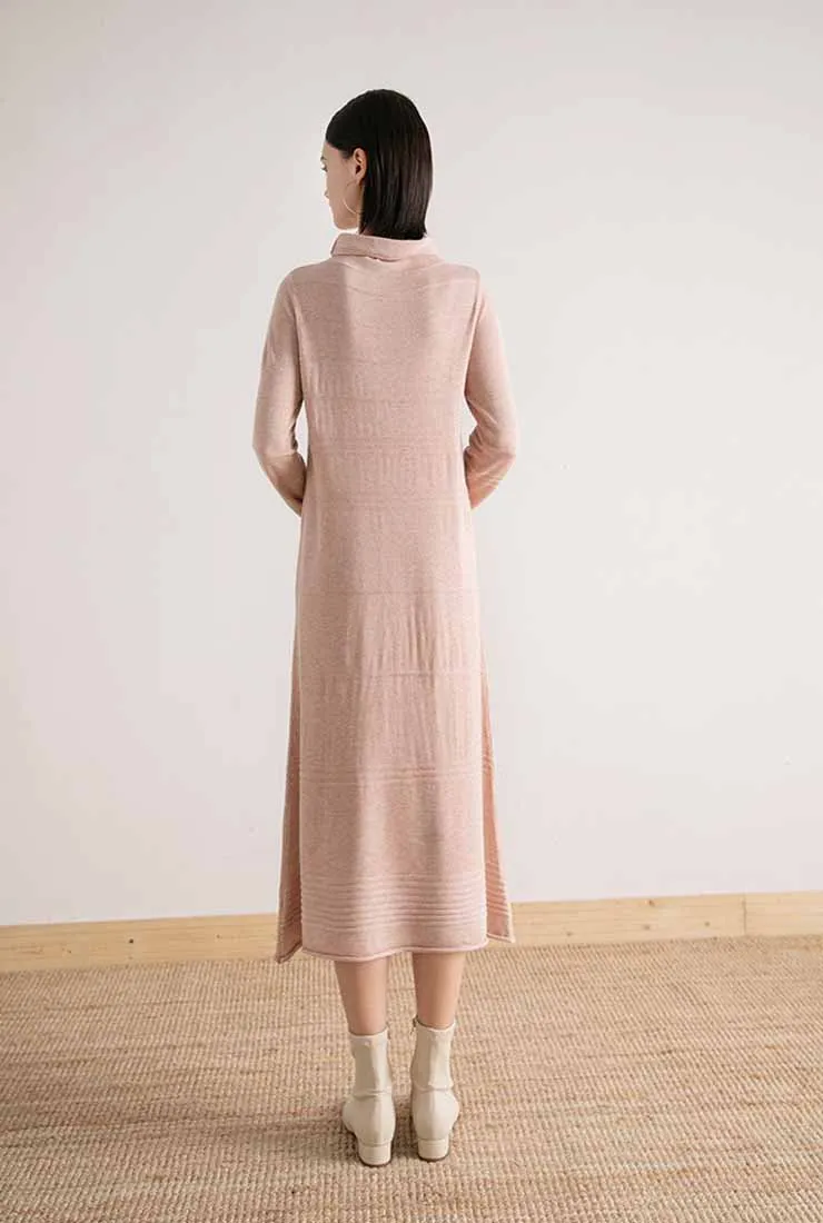 Turtleneck Long Sleeved Sweater Maxi Dress