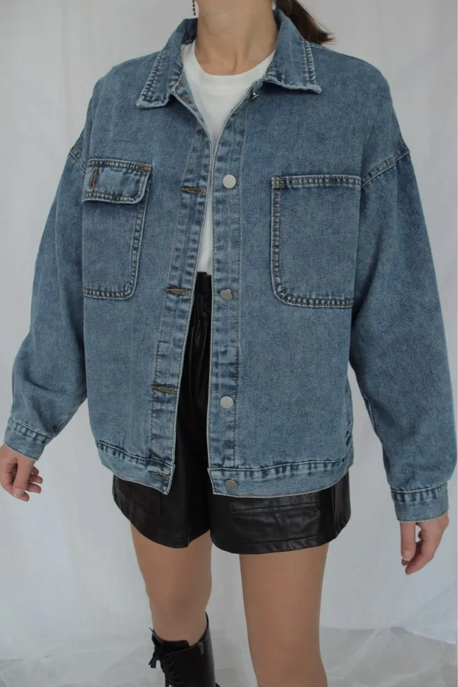 Women's Denim Jacket | Women Denim Coat | Women’s Jean Jacket | Blue Denim Jacket | Blue Jean Jacket | Casual Jean Coat | Jacket for Women