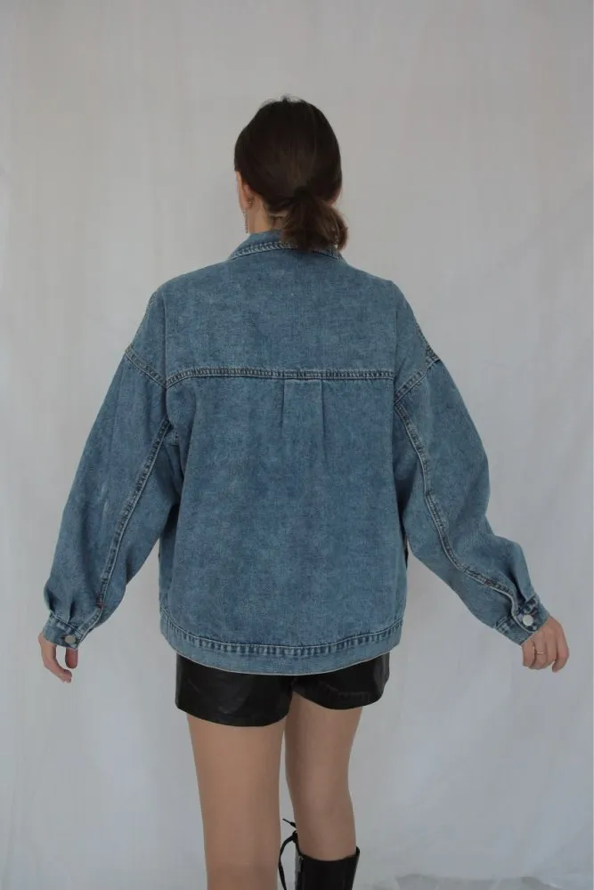 Women's Denim Jacket | Women Denim Coat | Women’s Jean Jacket | Blue Denim Jacket | Blue Jean Jacket | Casual Jean Coat | Jacket for Women