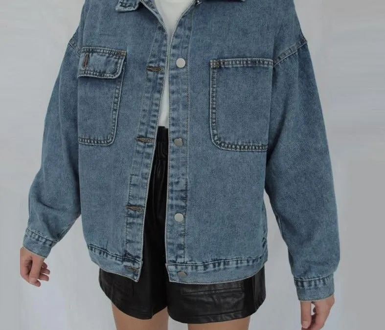 Women's Denim Jacket | Women Denim Coat | Women’s Jean Jacket | Blue Denim Jacket | Blue Jean Jacket | Casual Jean Coat | Jacket for Women